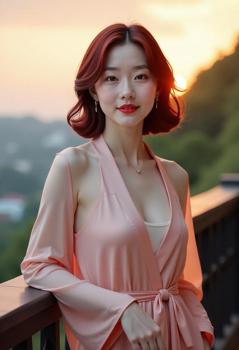 小城街巷里的周末散步